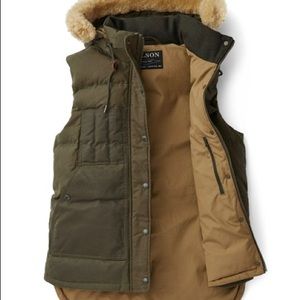 Filson Brushed Cotton Goose Down Vest (S)